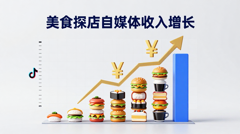 抖音探店收入 美食自媒体赚钱 探店达人收入 抖音赚钱方法 自媒体变现 美食博主收入 短视频变现