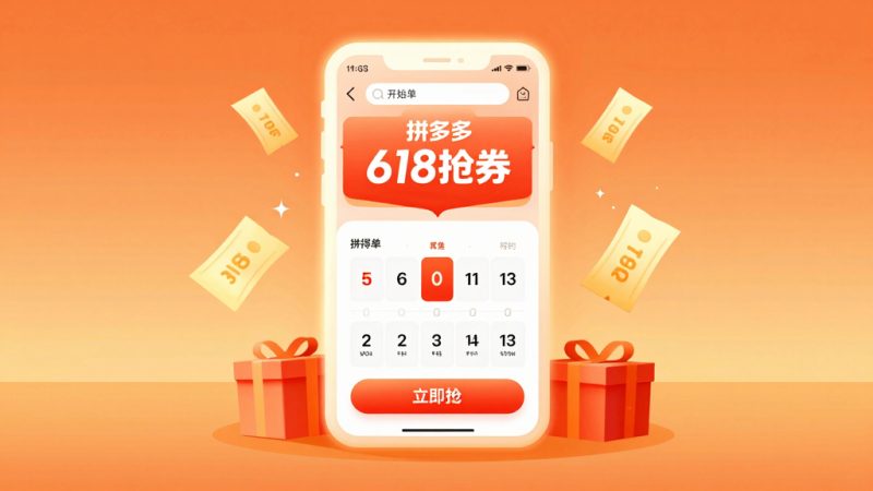拼多多618 抢券技巧 整点抢券 优惠券攻略 618活动 拼多多优惠券 秒杀技巧