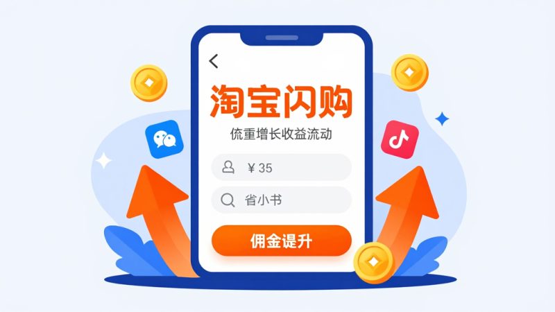 淘宝闪购 推广策略 赚佣金 商家推广 引流技巧 淘宝联盟
