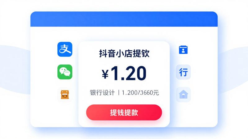 抖店提现 提现流程 提现限额 提现手续费 抖音小店 商家提现 资金冻结