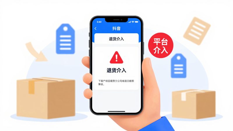 抖音退货怎么申请平台介入？抖音售后怎