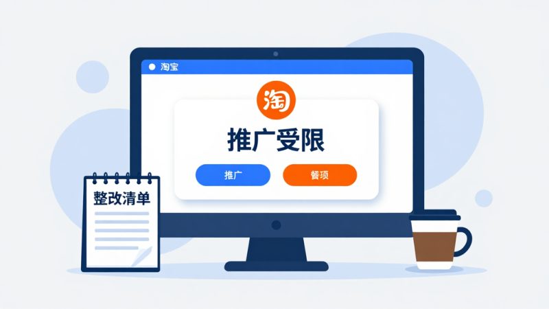 淘宝推广受限 商品推广限制 宝贝无法推广 推广受限解除 店铺违规 标题优化