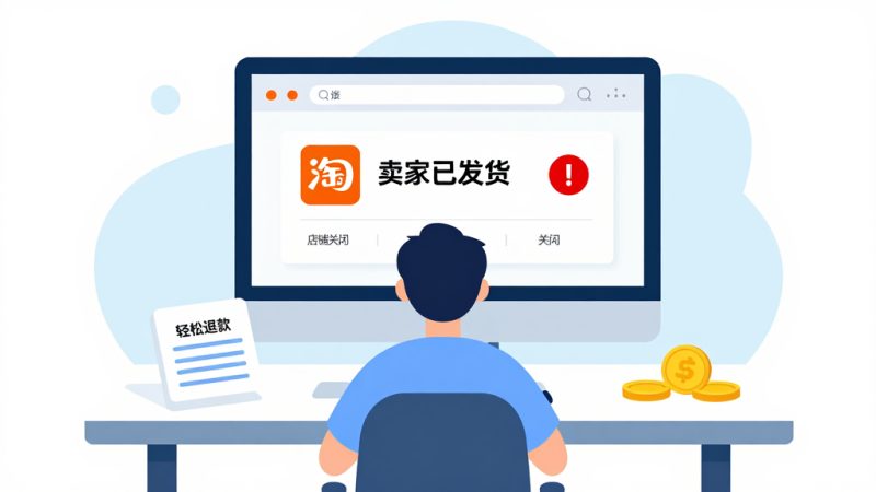 淘宝退款 店铺关闭 货没到 申请退款 淘宝客服 未收到货 订单处理