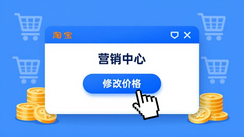 淘宝超级立减可以改价吗？介绍改价方法
