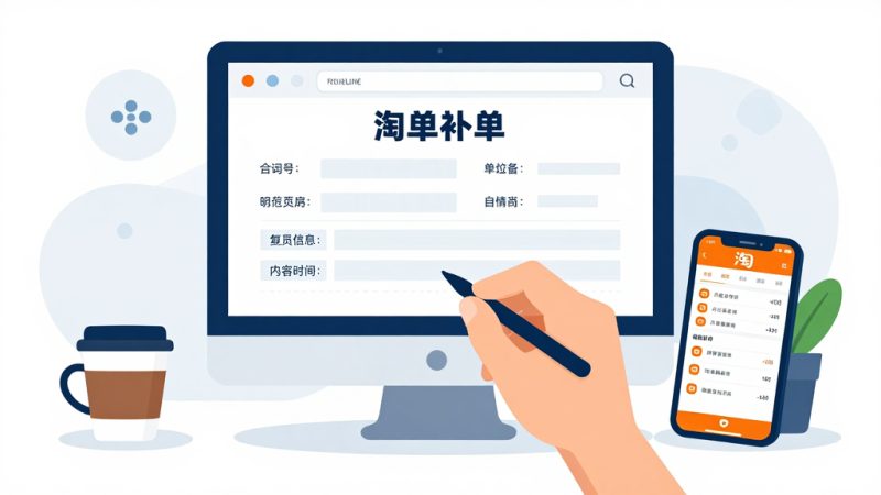 淘宝补单申请怎么写？淘宝补单是怎么操