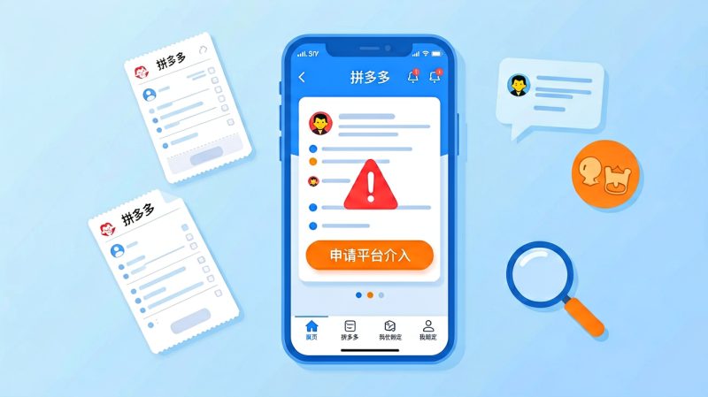 拼多多官方介入 申请平台介入 拼多多售后 客服介入 拼多多退款 拼多多纠纷处理