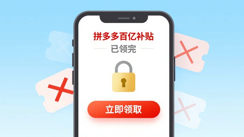 拼多多补贴券 百亿补贴抢券 优惠券领取失败 券过期怎么办 拼多多活动规则 抢券技巧 优惠券使用规则