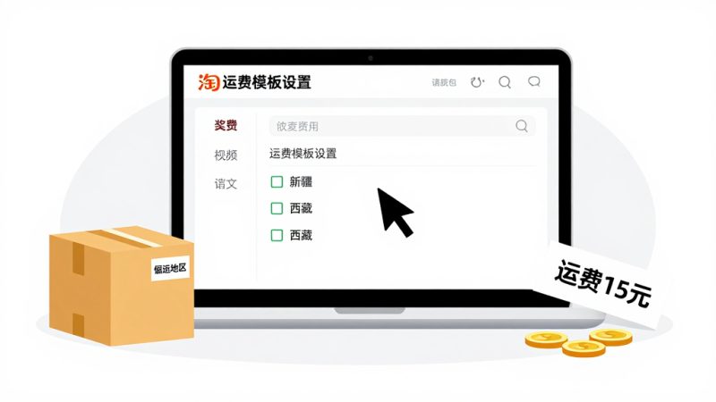 新疆西藏不发货 淘宝卖家设置 偏远地区不包邮 运费模板设置 淘宝运营技巧 物流限制 电商规则