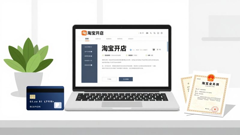 淘宝企业店铺 企业开店资料 营业执照 店铺类型 淘宝开店流程 店铺装修 运营推广 保证金