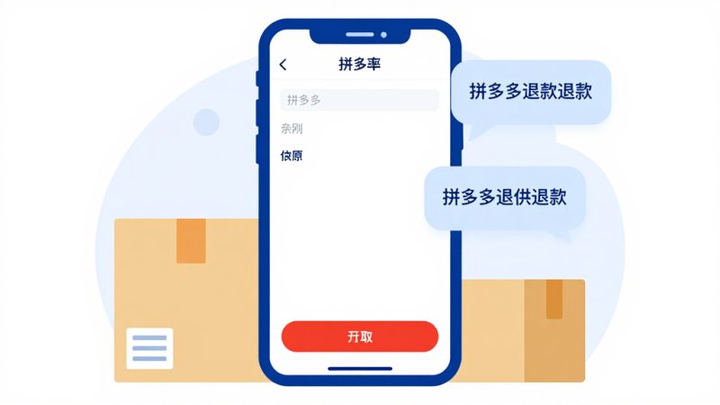 拼多多退款 退款话术 退货流程 商家沟通 售后处理 误退款解决 纠纷退款率
