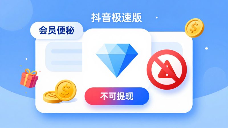 抖音极速版 钻石用途 钻石提现 抖音金币兑换 抖币 虚拟货币 抖音会员