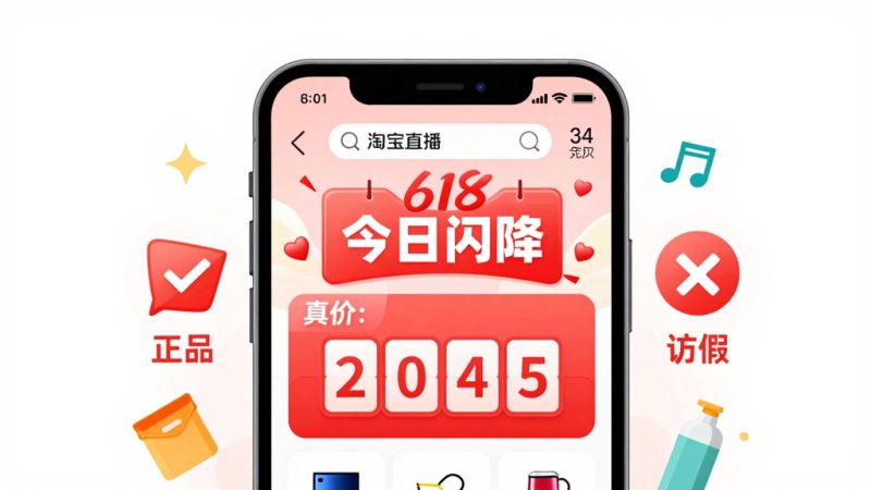 淘宝直播 闪降商品 真假辨别 直播带货 淘宝618 今日闪降 商品真假 购物技巧
