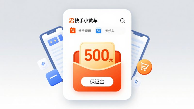 快手卖货  快手押金  快手小黄车  快手小店  快手电商  快手保证金  快手开店收费