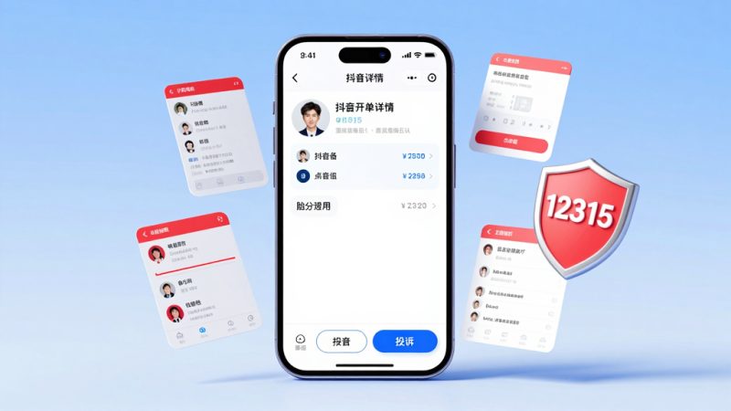 抖音投诉 商家维权 官方客服 12315投诉 订单投诉 抖音商家 投诉技巧