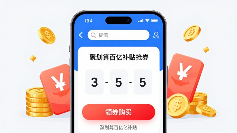 淘宝百亿补贴 抢券技巧 聚划算补贴 抢券方法 补贴券 淘宝活动 抢券攻略