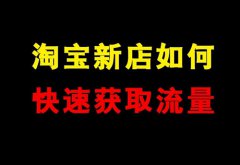 淘宝新店如何快速提升流量？如何不花钱